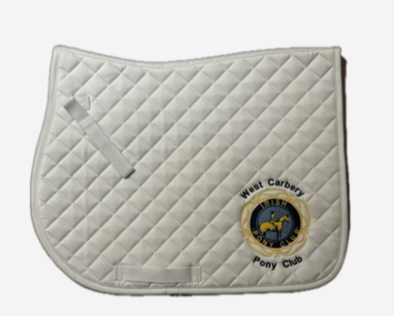 Carbery Pony Club Saddle Pad White