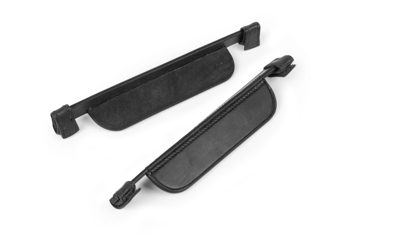 Leather Blinkers Black