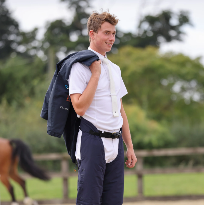 Shires Short Sleeve Tie Shirt White