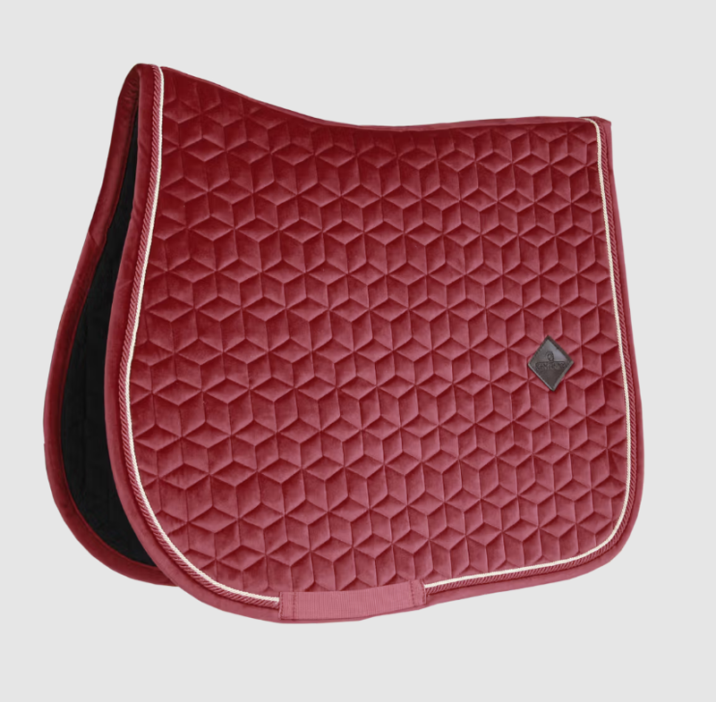 Kentucky Saddle Pad Velvet Jumping Bordeaux