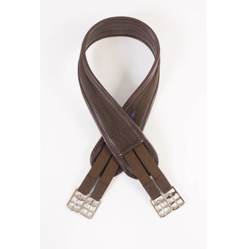 Cameo Waffle Girth Elastic Both Ends Brown