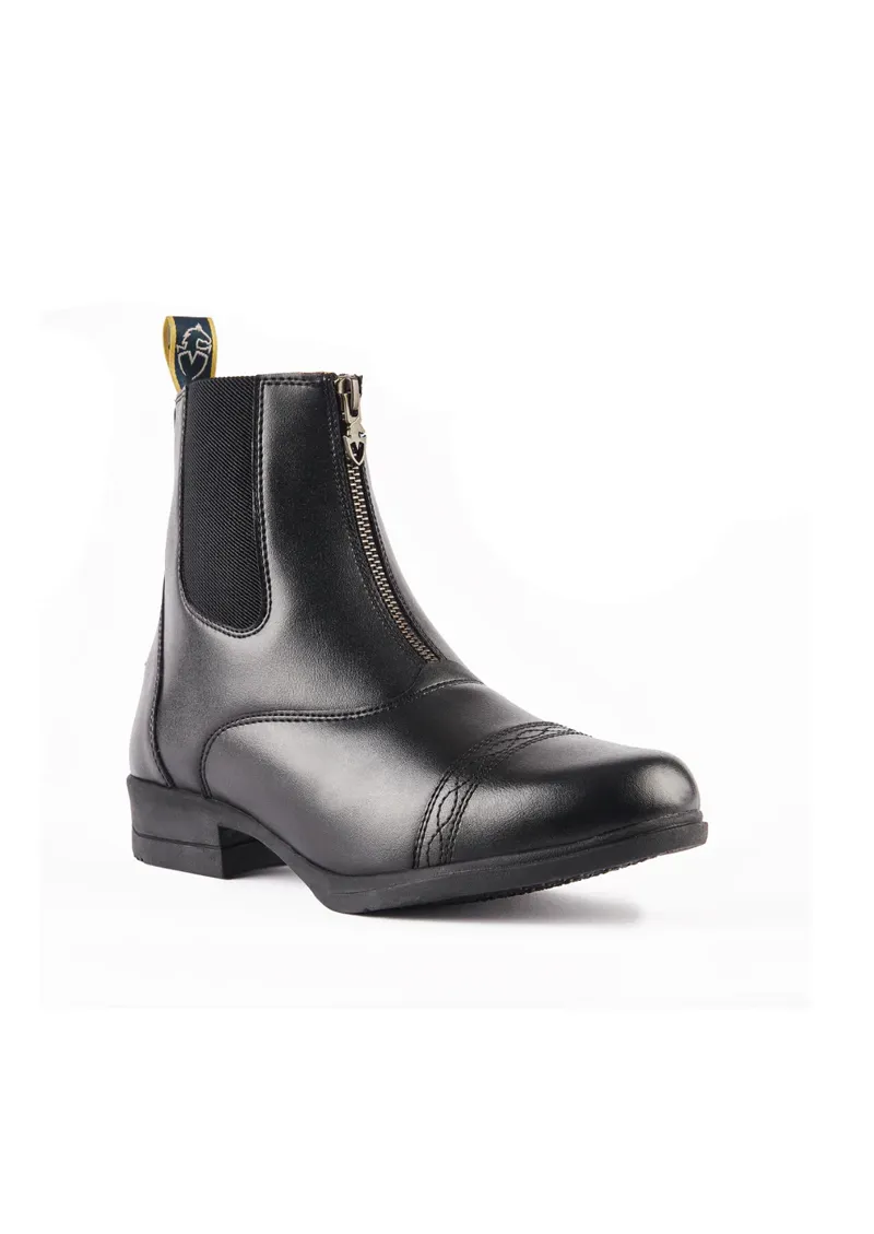 Moretta Clio Youth Paddock Boots in Black-2