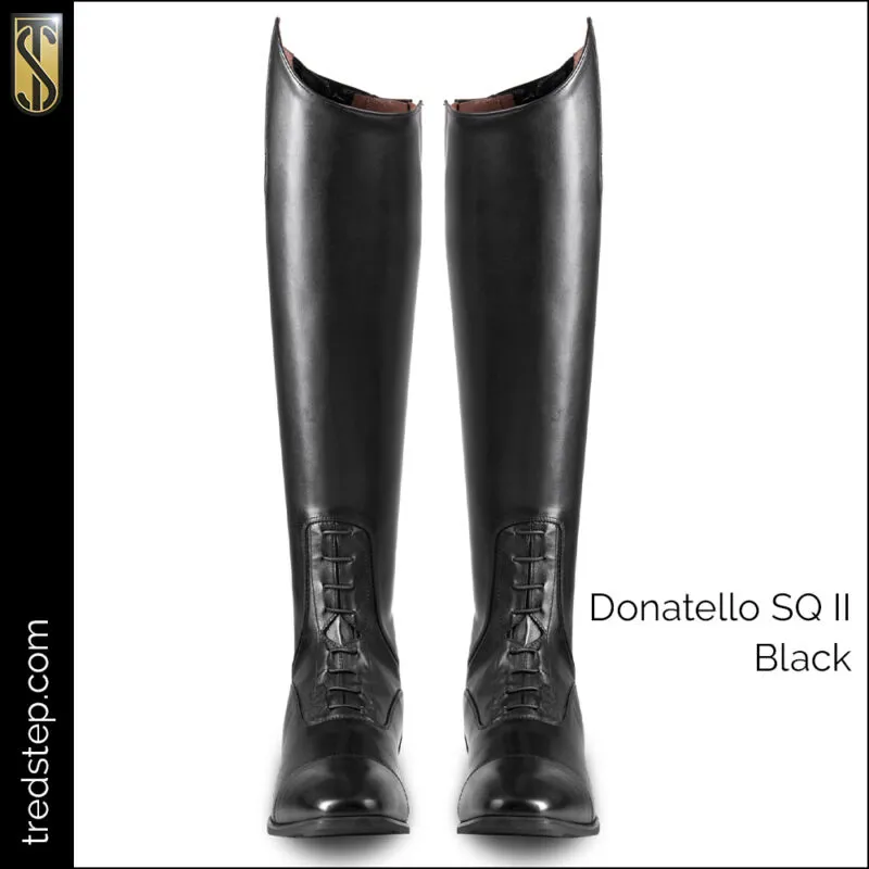 Tredstep Donatello SQII Field Tall Boots Black Short Height Full Plus-3