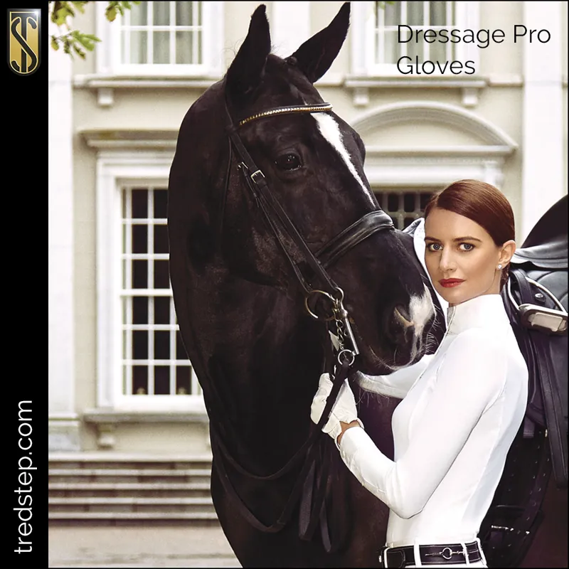 Tredstep Dressage Pro Gloves White-1
