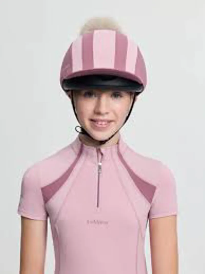 LeMieux Tempo Pom Hat Silk Mallow-1