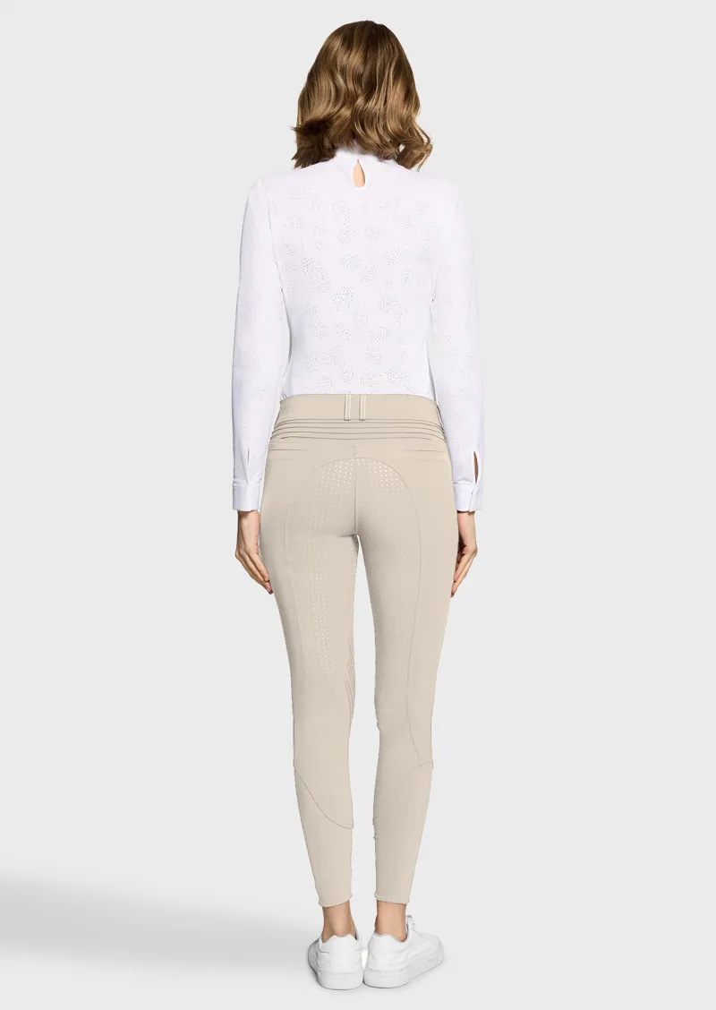 Samshield Chloe Metal Dots Knee Grip Breech Beige-2