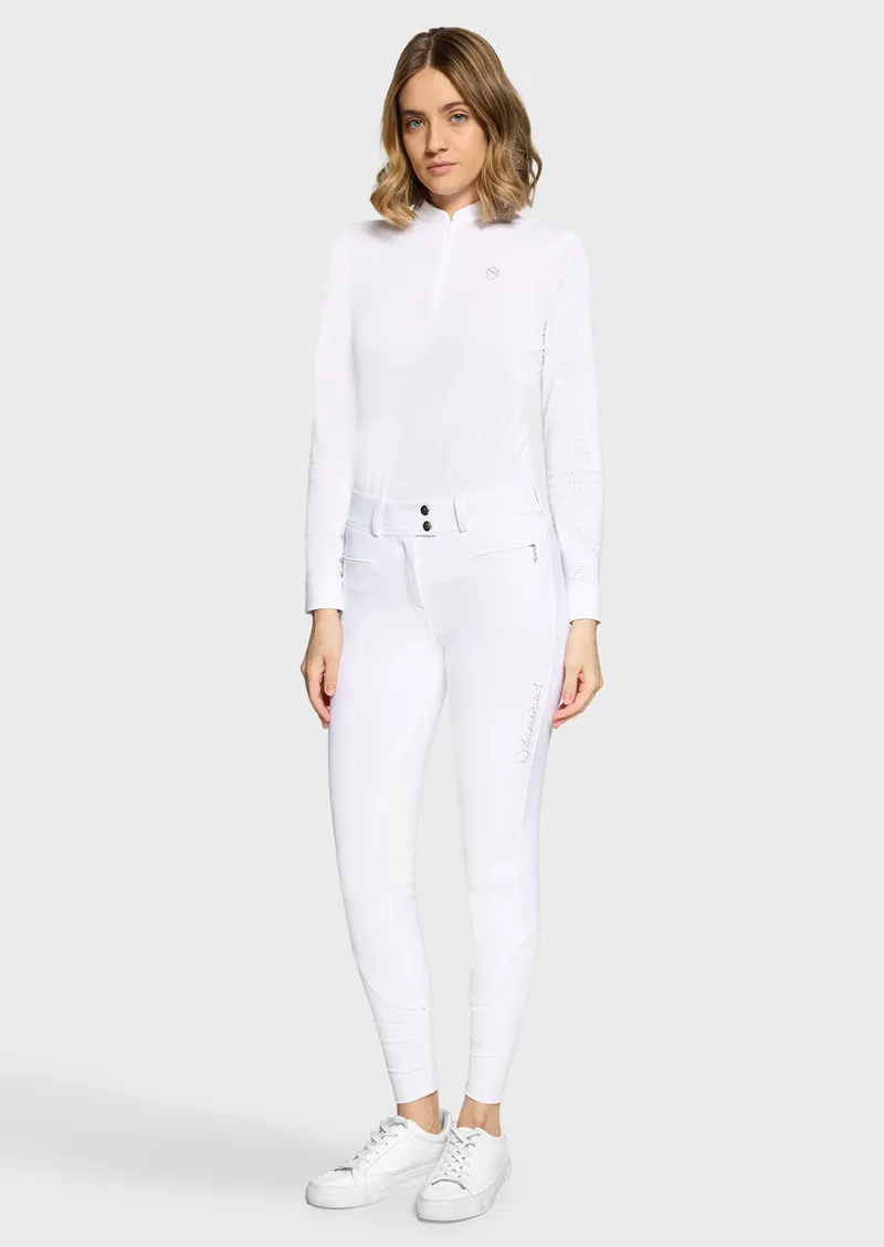 Samshield Clara Premium Full Grip Breeches White