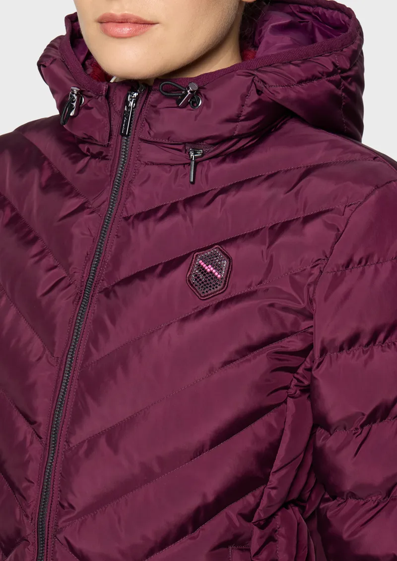 Courchevel Light Puffer Plum-2