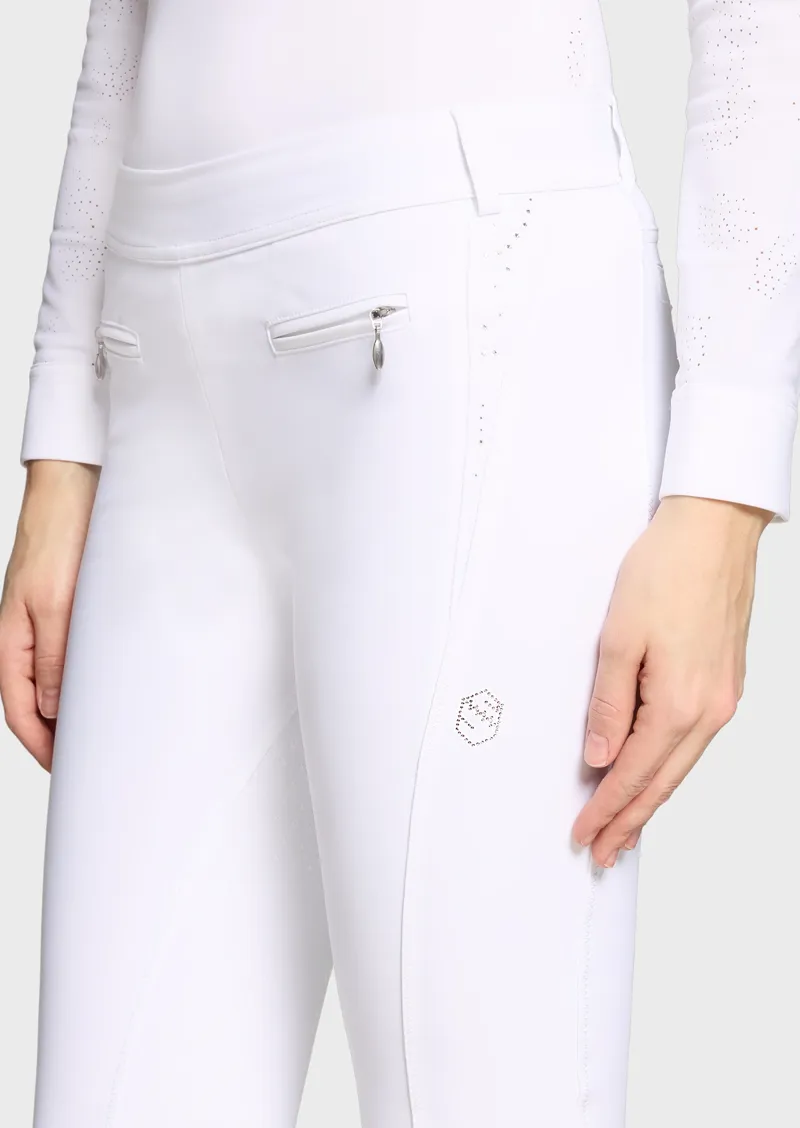 Samshield Sakina Crystal Ferna Breeches White-1