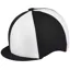 Capz Lycra Hat Cover Muskerry Pony Club  Quartered Black/White