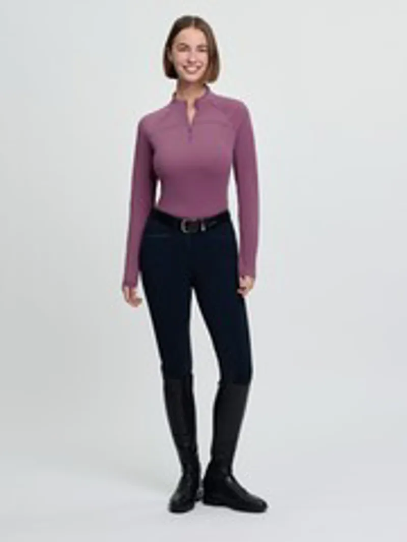 LeMieux Airflow Long Sleeve Base Layer Mallow-1