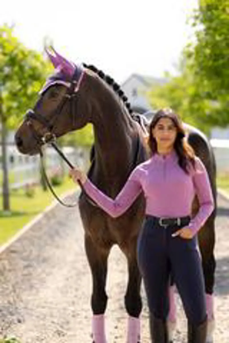 LeMieux Airflow Long Sleeve Base Layer Mallow-2