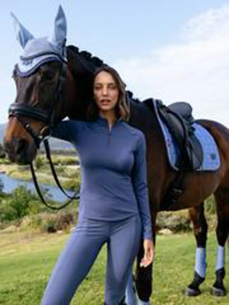 LeMieux Airflow Long Sleeve Base Layer Shadow