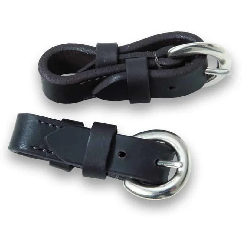 Celtic Equine Leather Bit Straps Black