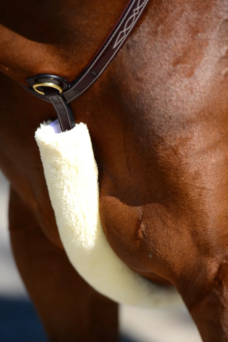 Kentucky Sheepskin Breastplate Cover Natural