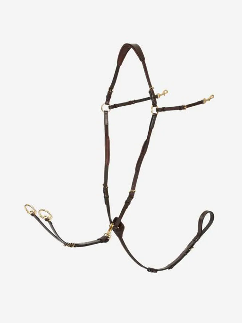 LeMieux Breastplate with Detachable Martingale Havana