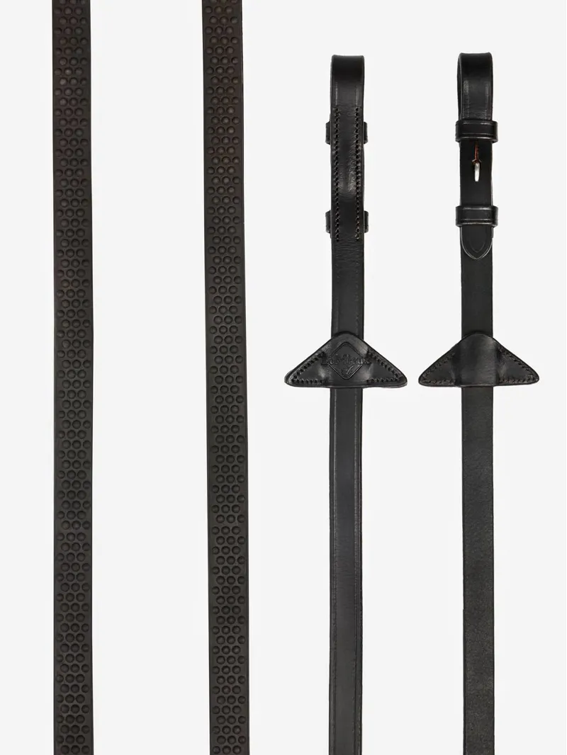 LeMieux Soft Rubber Reins Brown/Brown
