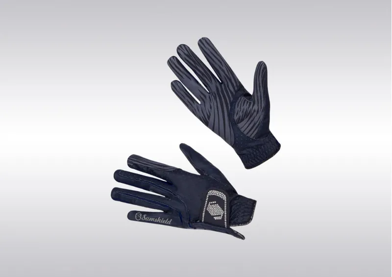 Samshield V-Skin Swarovski Gloves Blue