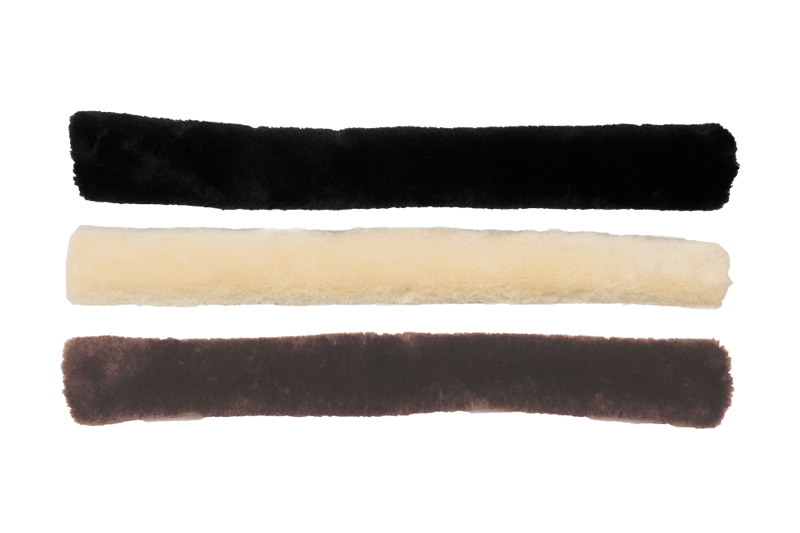 Kentucky Sheepskin Breastplate Cover Black-2