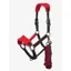 LeMieux Vogue Fleece Headcollar and Rope Chilli/Black