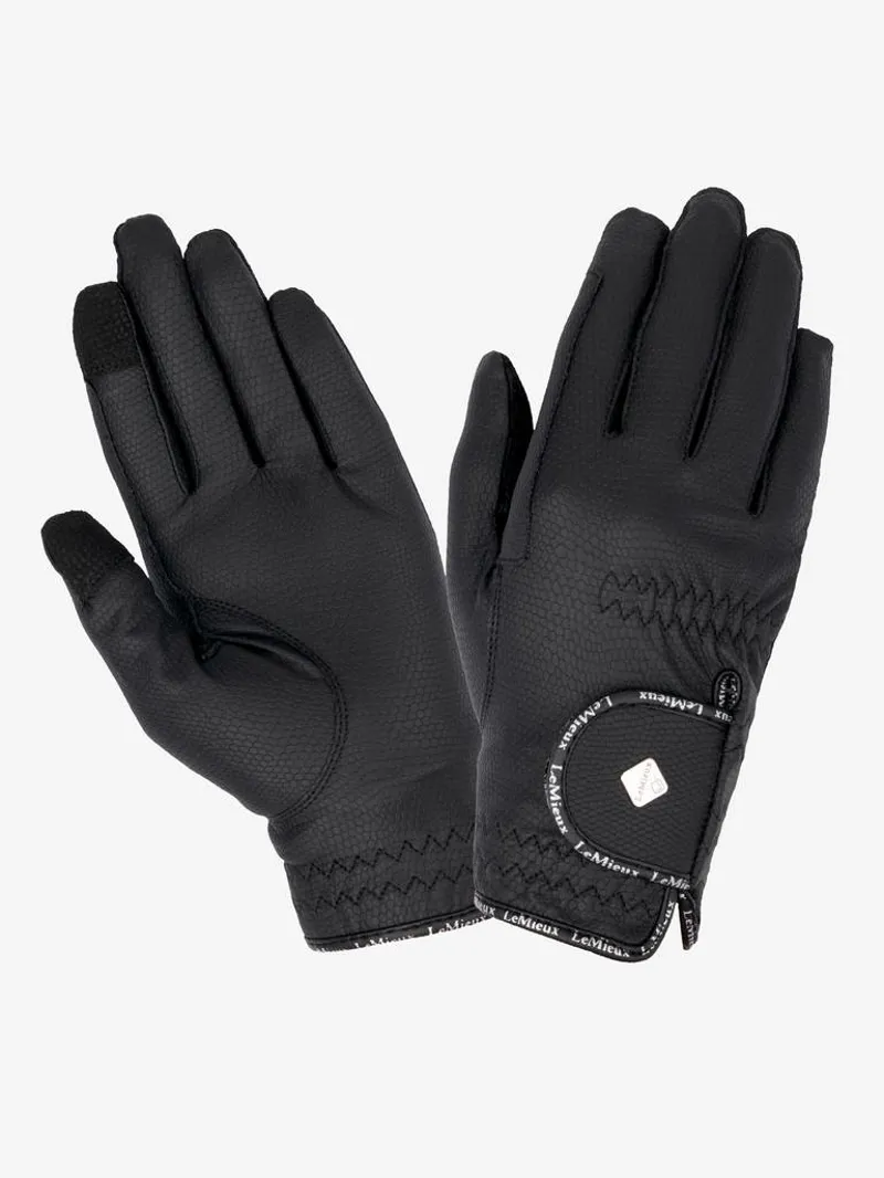 LeMieux Pro Touch Classic Riding Gloves Black