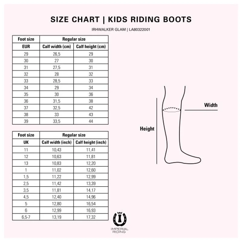 Imperial Kids Walker Glam Riding Boots Black Matt-1