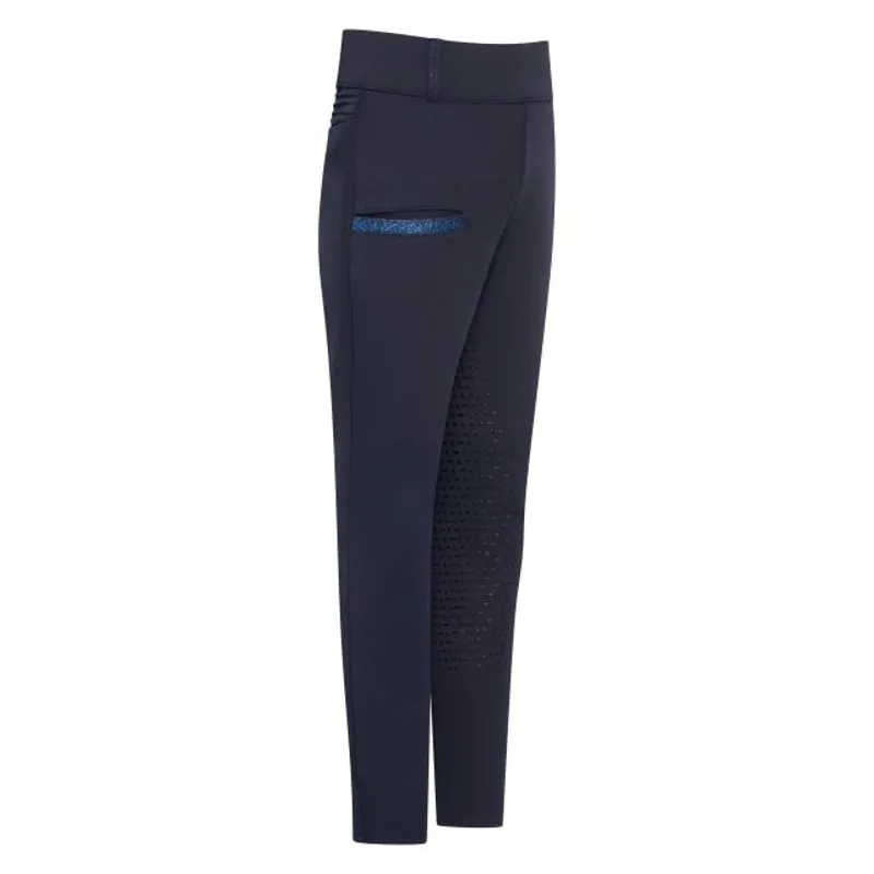 Imperial Riding Kids Riding Tights IRH Comfi  Sparks Summer Full Grip Navy-1