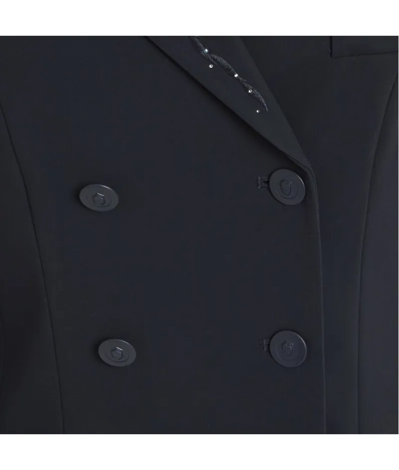 Samshield Dressage Tailcoat Flower Jewellery SS23 Black TT-2