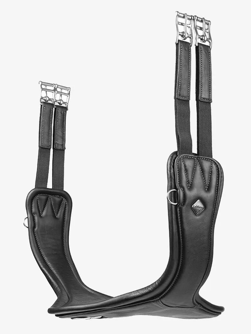 LeMieux GelTek Anatomic Curve Long Stud Girth Black