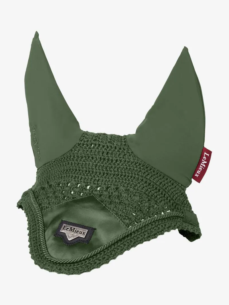 LeMieux Loire Satin Fly Hood Hunter Green