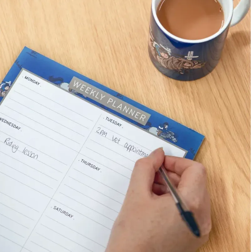 Thelwell Collection A4 Weekly Planner blue