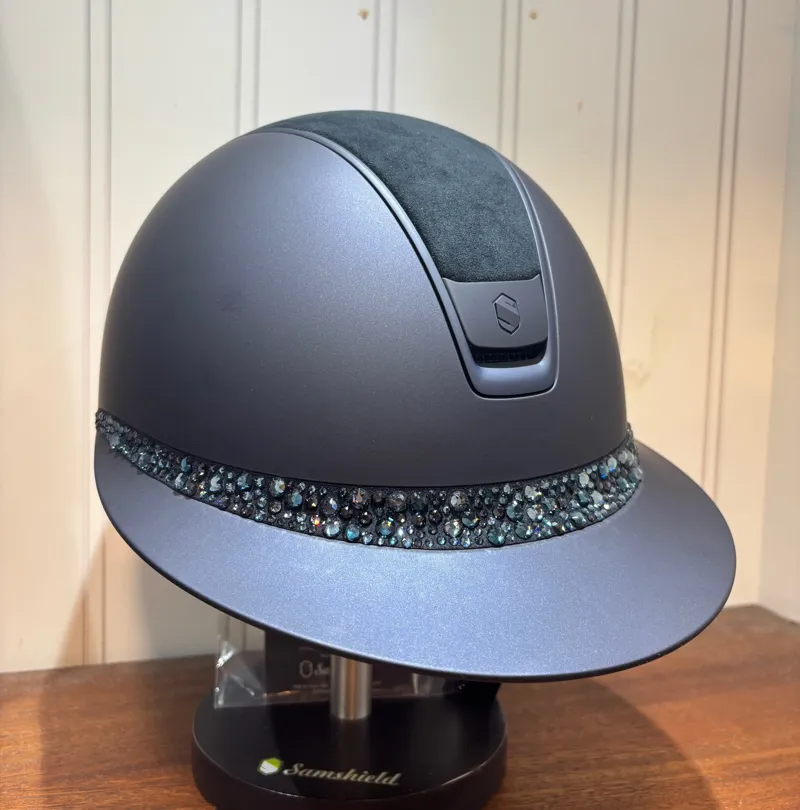 V2 Miss Shield Alcantra Top and Glacier Front Band Matt Blazon Blue-1