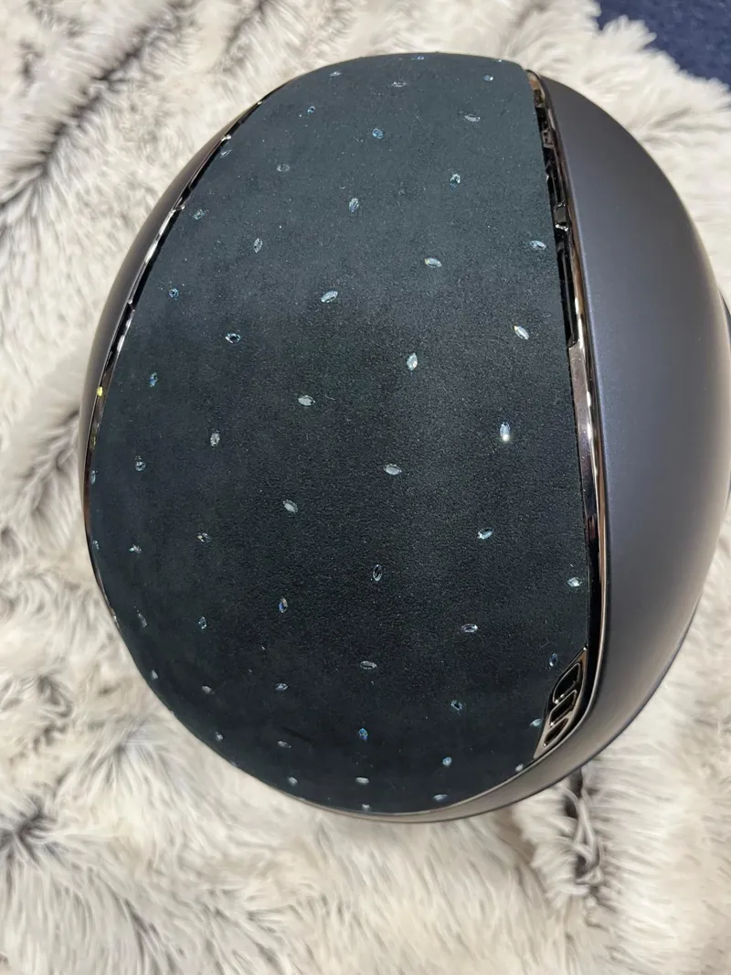 Miss Shield 2.0 Blue Crystal Comet Light Aquamarine Alcantra Front Band M-2