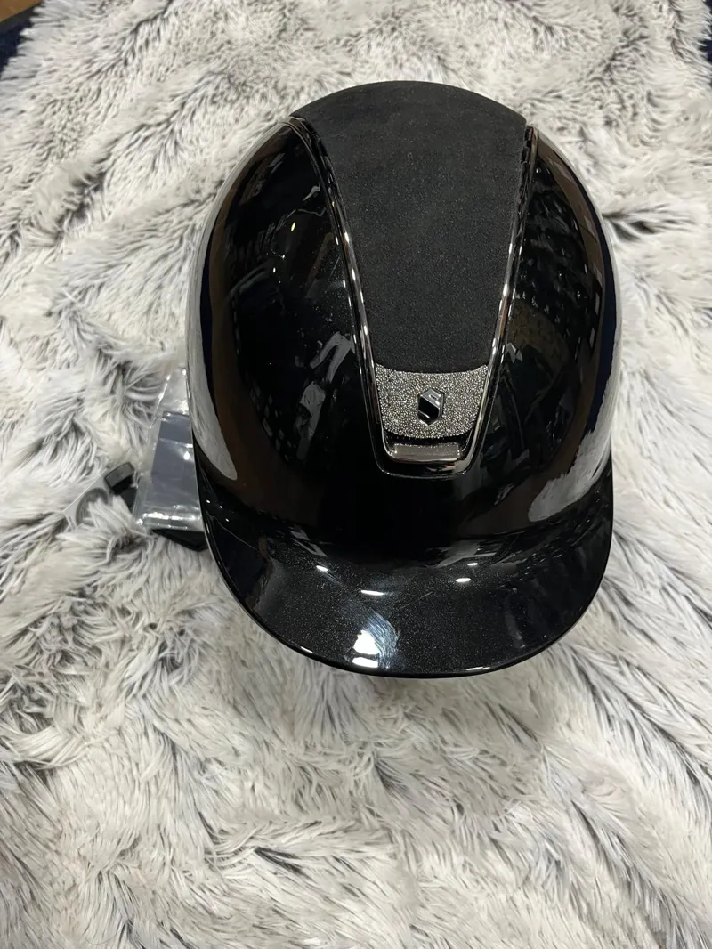 Samshield Shadowmatt 2.0 Glossy Black Alacantra Top Crystal Fabric Blazon -1