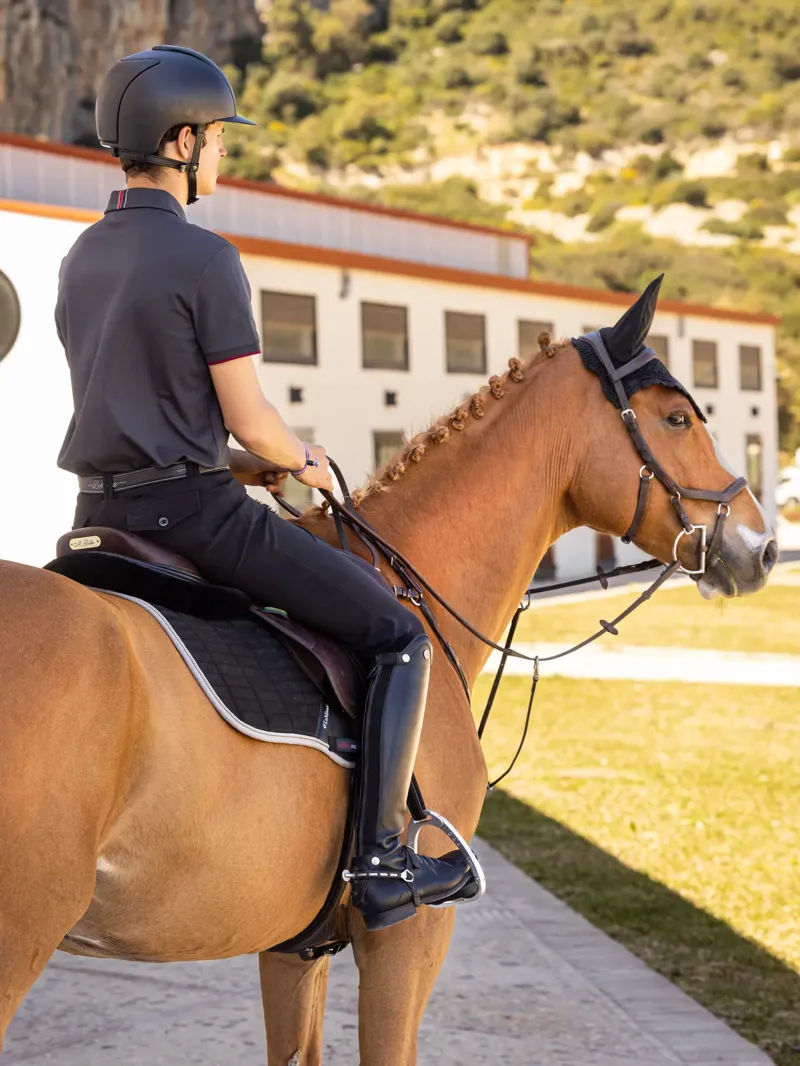 LeMieux Suede EuroJump Square Black-1