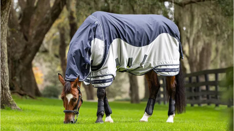 Le Mieux Arika Shower-Tek Fly Rug Navy-1