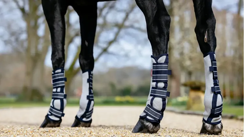 LeMieux Arika Mesh Fly Boots Navy -1