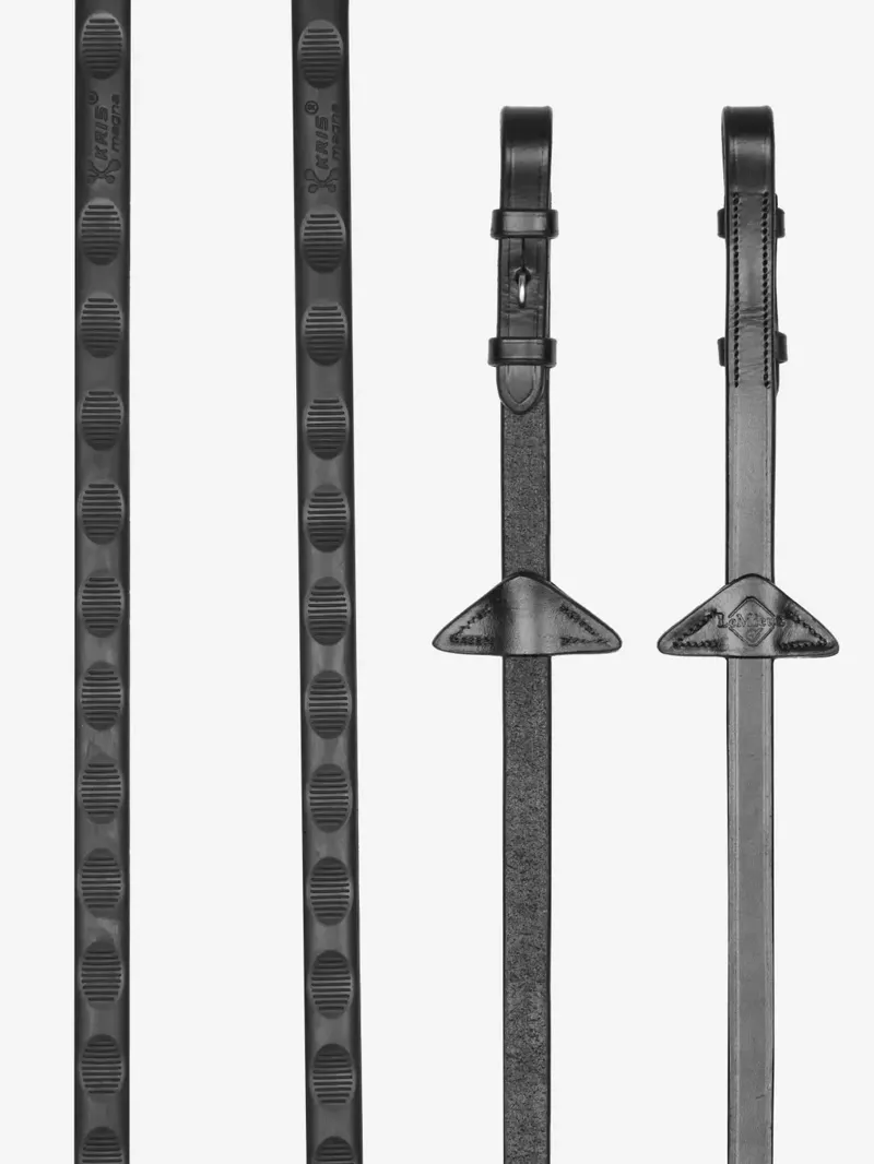 LeMieux Magna Grip Reins Black/Silver