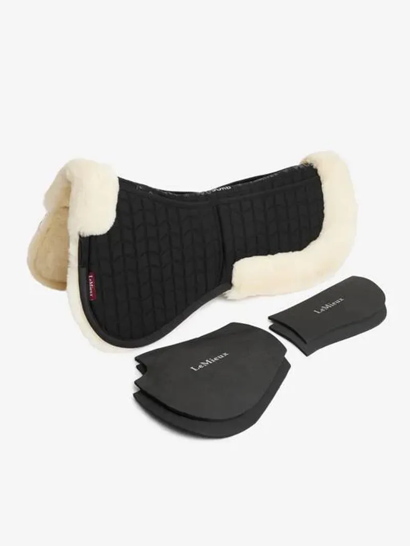 Le Mieux Merino+ ProSorb 2 Pocket Half Pad Black/Natural-1