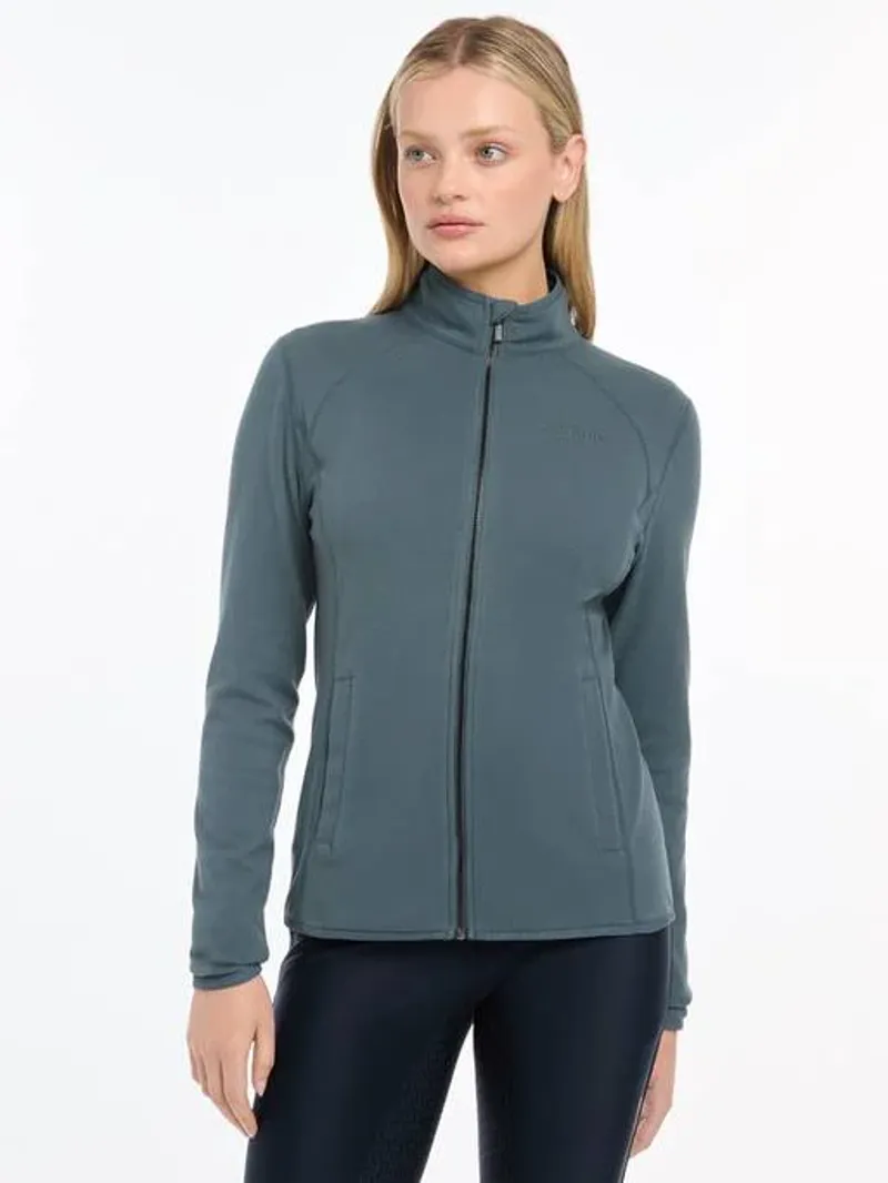 Le Mieux Faye Fleece Zip Through Petrol