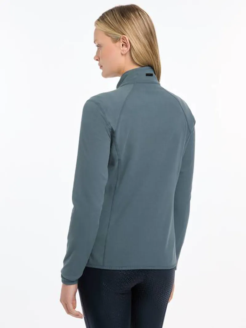 Le Mieux Faye Fleece Zip Through Petrol-1