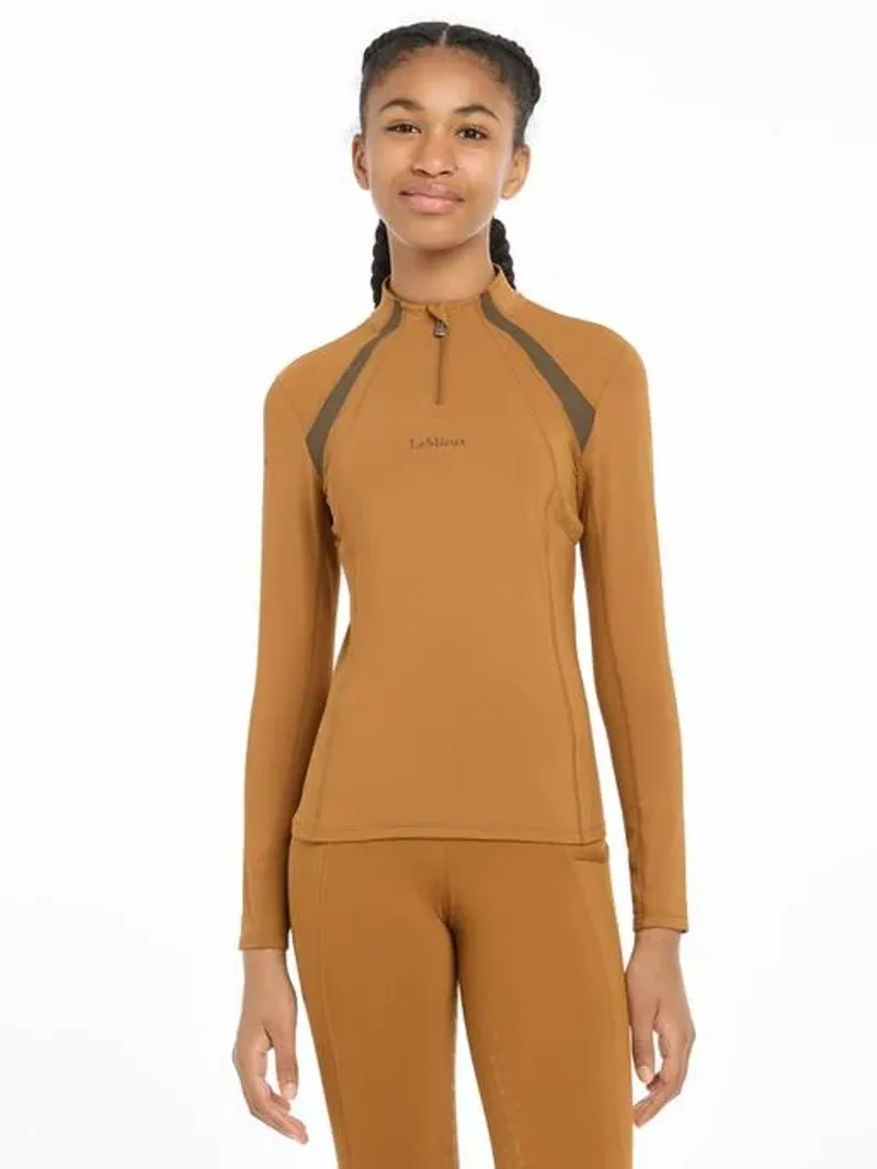 Le Mieux Young Rider Mia Mesh Base Layer Ginger