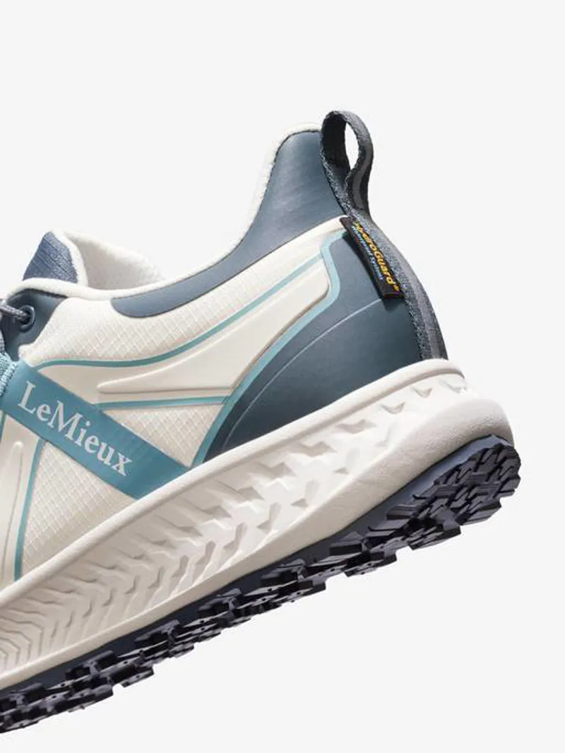 Le Mieux Trax Sport Waterproof Trainer Petrol/Ecru-2