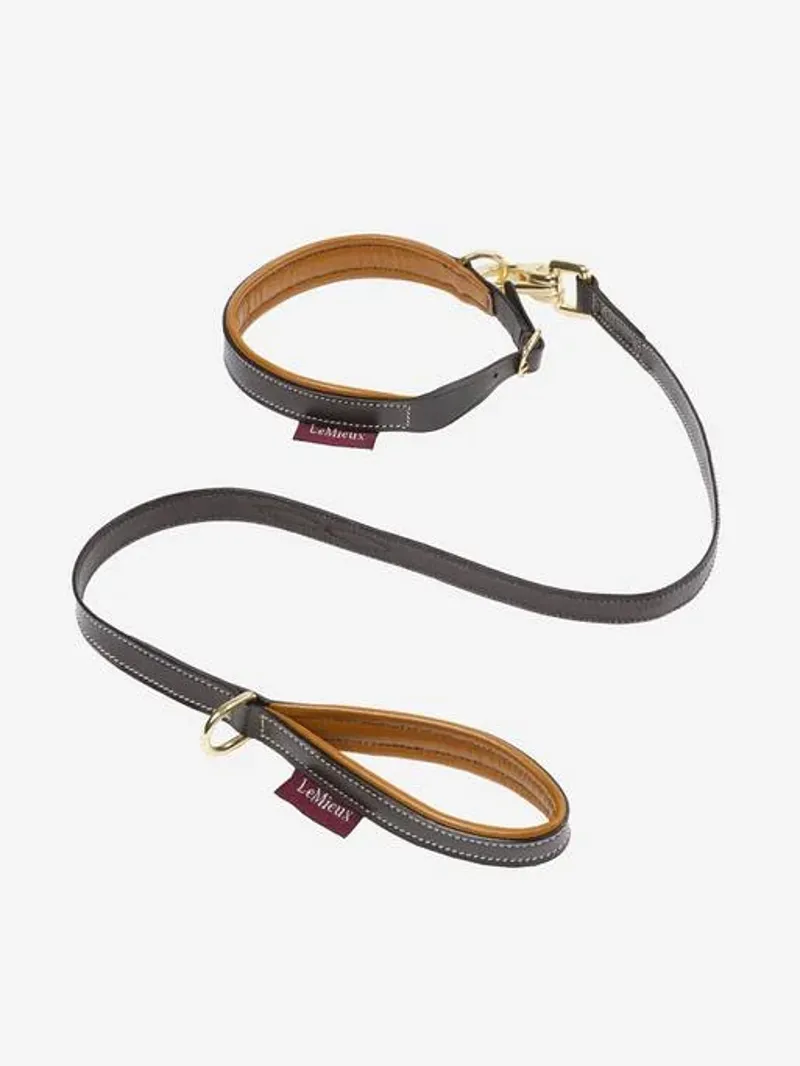 Le Mieux Toy Puppy Collar and Lead Ginger/Brown