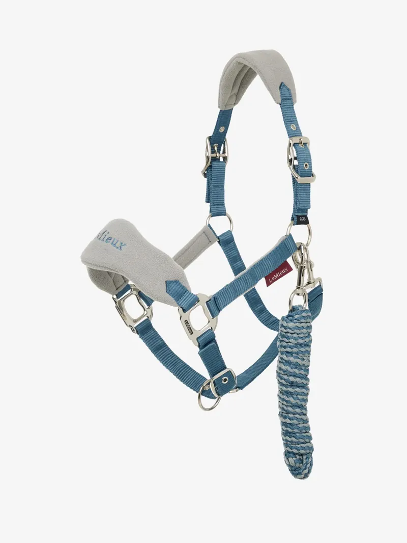 Le Mieux Vogue Headcollar and Leadrope Ice Blue-1