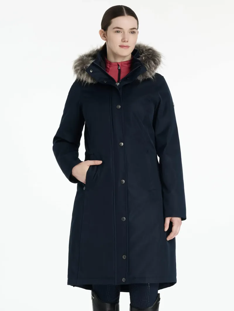 Le Mieux Anya Waterproof Riding Coat Navy-1