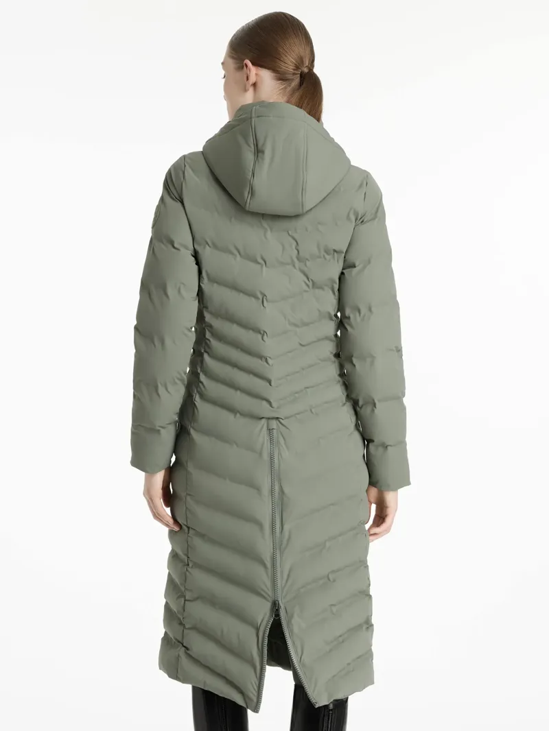 Le Mieux Hayley Water Resistant Longline Puffer Coat Rosemary-2