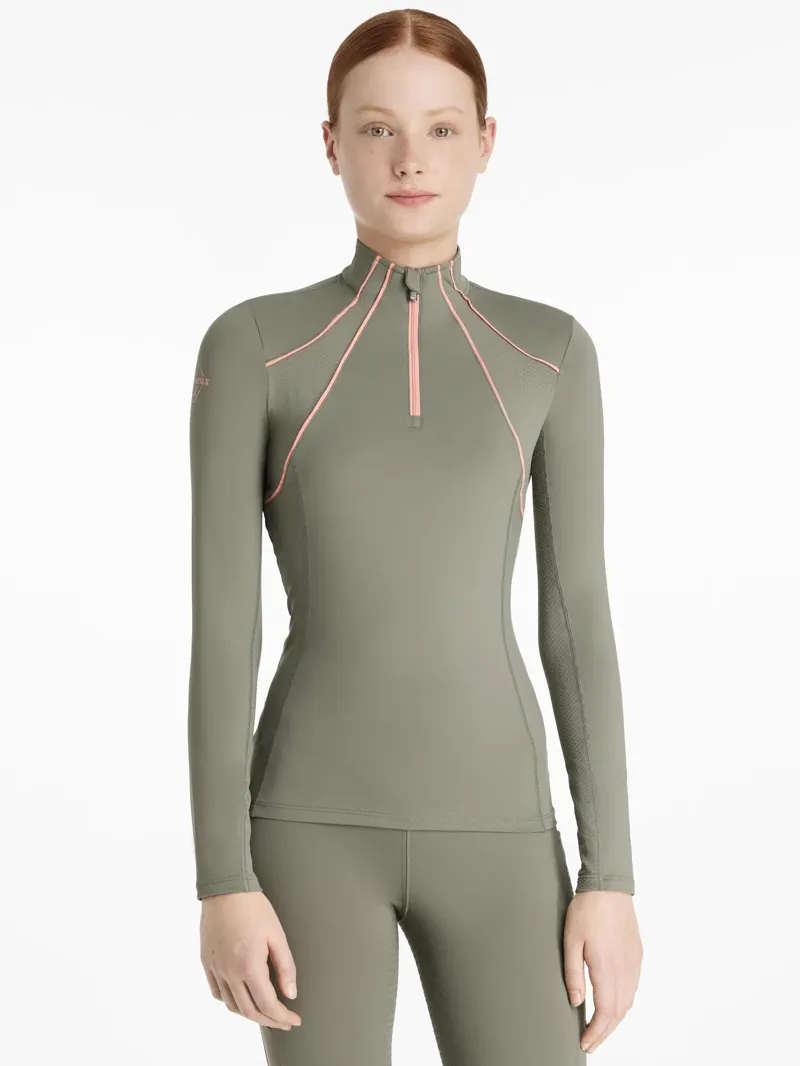 Le Mieux Young Rider Mia Mesh Base Layer Rosemary