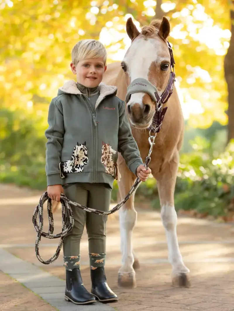 Le Mieux Mini Vogue Headcollar and Leadrope Damson