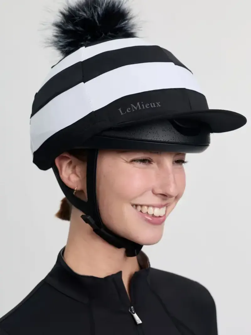 LeMieux Derby Pom Hat Silk Black
